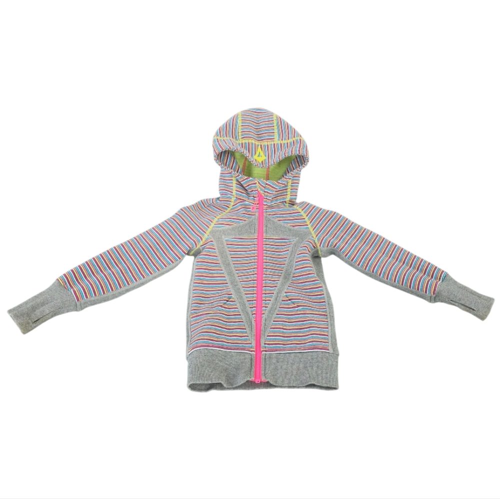 Girls 4t Jacket Lululemon Hooded Multi-color Full Zip Scuba Hooded Jacket
